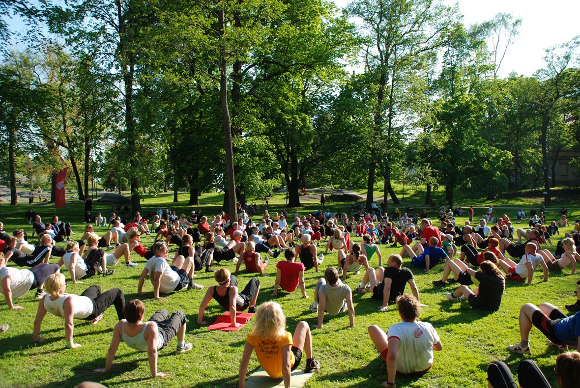 Parkträning i Lidköping